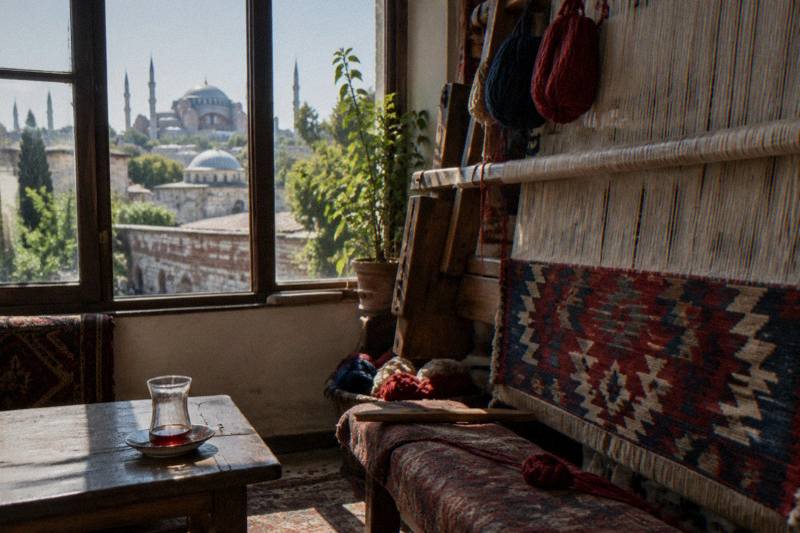 Old City Istanbul: Kilim Weaving - Mosaic Lamp - Turkish Coffee